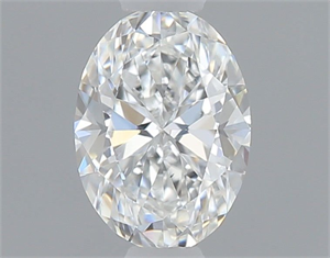 Foto Diamante Natural 0.40 quilates, Ovalado , Color F, claridad VS2 y certificado GIA de