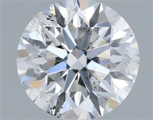 Picture of Natural Diamond 0.40 Carats, Round with Excellent Cut, E Color, SI2 Clarity and Certified by IGI