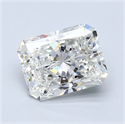 Natural Diamond 2.30 Carats, Radiant with  Cut, I Color, VVS2 Clarity and Certified by GIA
