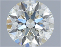Natural Diamond 0.75 Carats, Round with Excellent Cut, J Color, SI1 Clarity and Certified by IGI