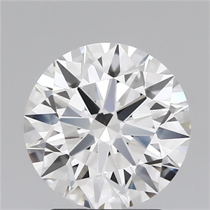 Picture of Natural Diamond 2.10 Carats, Round with Excellent Cut, F Color, FL Clarity and Certified by GIA