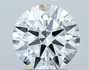 Picture of Natural Diamond 1.52 Carats, Round with Excellent Cut, D Color, FL Clarity and Certified by GIA