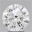 Natural Diamond 2.71 Carats, Round with Excellent Cut, D Color, SI1 Clarity and Certified by GIA