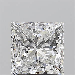 Picture of Natural Diamond 2.01 Carats, Princess with  Cut, F Color, SI1 Clarity and Certified by GIA