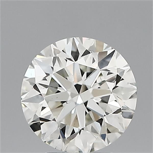 Picture of Natural Diamond 3.30 Carats, Round with Excellent Cut, I Color, VS2 Clarity and Certified by IGI