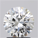Natural Diamond 1.70 Carats, Round with Excellent Cut, G Color, VVS1 Clarity and Certified by GIA