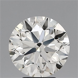 Picture of Natural Diamond 4.02 Carats, Round with Excellent Cut, K Color, VS1 Clarity and Certified by IGI
