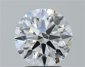 Picture of Natural Diamond 2.73 Carats, Round with Excellent Cut, D Color, FL Clarity and Certified by GIA