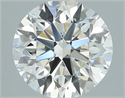 Natural Diamond 1.90 Carats, Round with Excellent Cut, I Color, VVS1 Clarity and Certified by GIA