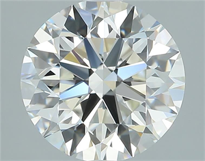 Picture of Natural Diamond 1.90 Carats, Round with Excellent Cut, I Color, VVS1 Clarity and Certified by GIA