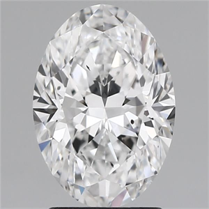 Foto Diamante Natural 2.02 quilates, Ovalado , Color D, claridad SI1 y certificado GIA de