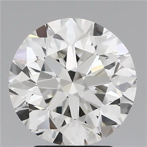 Picture of Natural Diamond 2.90 Carats, Round with Excellent Cut, G Color, IF Clarity and Certified by IGI
