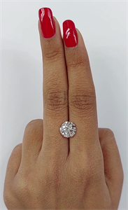 Foto Diamante Natural 3.00 quilates, Redondo , Color D, claridad SI2 y certificado GIA de
