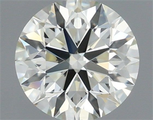 Picture of Natural Diamond 0.58 Carats, Round with Excellent Cut, M Color, VS2 Clarity and Certified by GIA