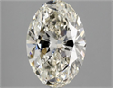 Natural Diamond 3.09 Carats, Oval with  Cut, K Color, SI1 Clarity and Certified by GIA