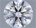 Natural Diamond 0.42 Carats, Round with Excellent Cut, E Color, SI1 Clarity and Certified by IGI