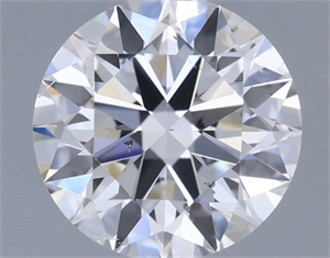 Picture of Natural Diamond 0.42 Carats, Round with Excellent Cut, E Color, SI1 Clarity and Certified by IGI