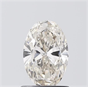 Natural Diamond 0.76 Carats, Oval with  Cut, I Color, VVS2 Clarity and Certified by IGI