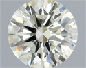 Natural Diamond 0.41 Carats, Round with Excellent Cut, L Color, SI1 Clarity and Certified by IGI