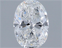 Natural Diamond 0.43 Carats, Oval with  Cut, E Color, VS2 Clarity and Certified by IGI