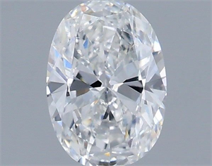 Picture of Natural Diamond 0.43 Carats, Oval with  Cut, E Color, VS2 Clarity and Certified by IGI