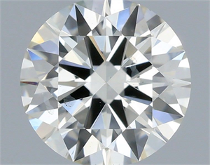 Picture of Natural Diamond 0.51 Carats, Round with Excellent Cut, I Color, SI1 Clarity and Certified by IGI