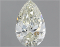 Natural Diamond 1.00 Carats, Pear with  Cut, I Color, SI1 Clarity and Certified by IGI