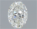 Natural Diamond 0.50 Carats, Oval with  Cut, H Color, VS2 Clarity and Certified by GIA