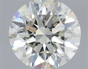 Picture of Natural Diamond 0.42 Carats, Round with Excellent Cut, H Color, SI1 Clarity and Certified by IGI