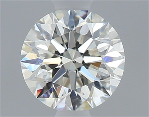 Picture of Natural Diamond 0.50 Carats, Round with Excellent Cut, J Color, SI1 Clarity and Certified by GIA