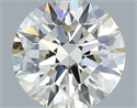 Natural Diamond 0.50 Carats, Round with Excellent Cut, J Color, SI1 Clarity and Certified by IGI
