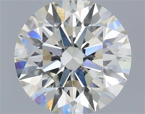 Picture of Natural Diamond 0.57 Carats, Round with Excellent Cut, I Color, VS2 Clarity and Certified by IGI