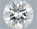 Natural Diamond 0.50 Carats, Round with Very Good Cut, J Color, SI1 Clarity and Certified by IGI