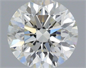 Natural Diamond 0.53 Carats, Round with Excellent Cut, G Color, VS1 Clarity and Certified by IGI