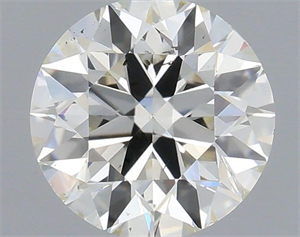 Picture of Natural Diamond 0.50 Carats, Round with Excellent Cut, H Color, SI2 Clarity and Certified by IGI