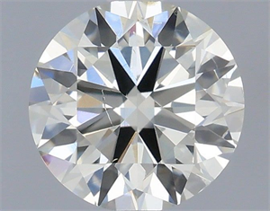 Picture of Natural Diamond 0.50 Carats, Round with Excellent Cut, J Color, SI1 Clarity and Certified by IGI