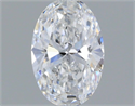Natural Diamond 0.58 Carats, Oval with  Cut, E Color, VS2 Clarity and Certified by IGI