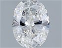 Natural Diamond 0.40 Carats, Oval with  Cut, D Color, SI1 Clarity and Certified by IGI