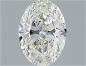 Natural Diamond 1.50 Carats, Oval with  Cut, H Color, VVS2 Clarity and Certified by IGI