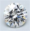 Natural Diamond 3.07 Carats, Round with Excellent Cut, F Color, IF Clarity and Certified by GIA