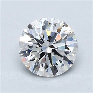 Picture of Natural Diamond 2.04 Carats, Round with Excellent Cut, D Color, SI1 Clarity and Certified by GIA