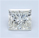 Natural Diamond 2.70 Carats, Princess with  Cut, J Color, VVS1 Clarity and Certified by GIA