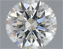 Natural Diamond 0.61 Carats, Round with Excellent Cut, H Color, SI1 Clarity and Certified by IGI