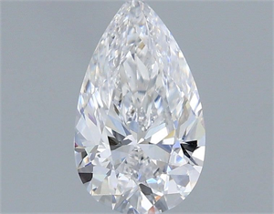 Picture of Natural Diamond 0.43 Carats, Pear with  Cut, D Color, VS2 Clarity and Certified by IGI