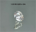 Diamante Natural 1.20 quilates, Redondo , Color G, claridad SI1 y certificado GIA