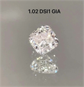Natural Diamond 1.02 Carats, Cushion with  Cut, D Color, SI1 Clarity and Certified by GIA