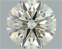 Natural Diamond 0.54 Carats, Round with Excellent Cut, M Color, VS2 Clarity and Certified by IGI