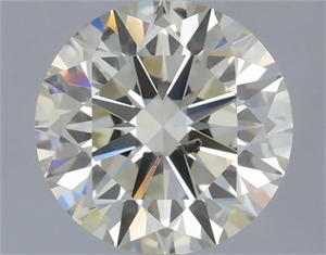 Picture of Natural Diamond 0.90 Carats, Round with Excellent Cut, K Color, SI1 Clarity and Certified by IGI