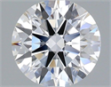 Lab Grown Diamond 1.10 Carats, Round with Ideal Cut, E Color, VVS2 Clarity and Certified by IGI