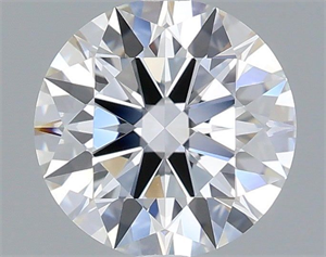 Picture of Lab Grown Diamond 1.10 Carats, Round with Ideal Cut, E Color, VVS2 Clarity and Certified by IGI